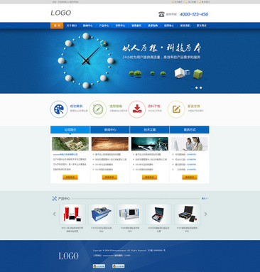 藍(lán)色科技 引領(lǐng)未來(lái)的網(wǎng)頁(yè)設(shè)計(jì)美學(xué)與功能